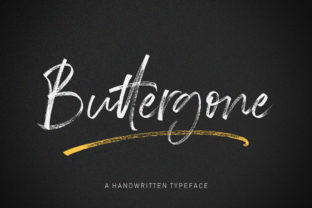 Buttergone: A Brush Font for Creative Makers