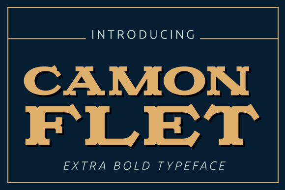 Camonflet: A Bold Vintage Serif for Standout Designs
