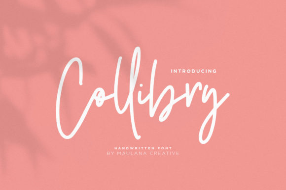 Collibry: A Handmade Font for Authentic Product Designs