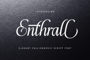 Enthrall: A Dazzling Script Font for Handmade Products