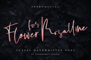 Flower for Rosalline: A Romantic Script Font for Crafters