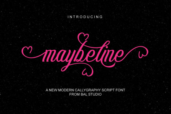 Maybeline: The Premium Script Font for Modern Web Brands