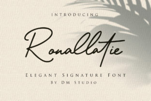 Ronallatie: A Script Handwritten Font for Editorial Elegance