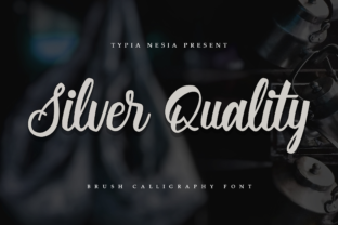 Silver Quality: A Premium Script Font for Elegant Business Branding