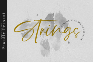 Strings: A Handwritten Script Font for Authentic Digital Branding