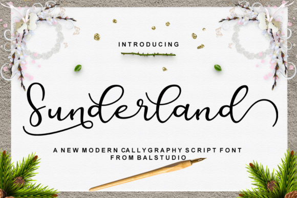 Sunderland Font for a Playful Brand Identity