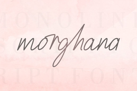 The Morghana Font for Makers and Creative Product Design