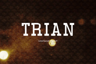 Trian: A Vintage Serif Font for Editorial Design