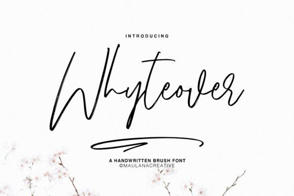 Whyteover: The Stunning Script Font for Makers and Creatives
