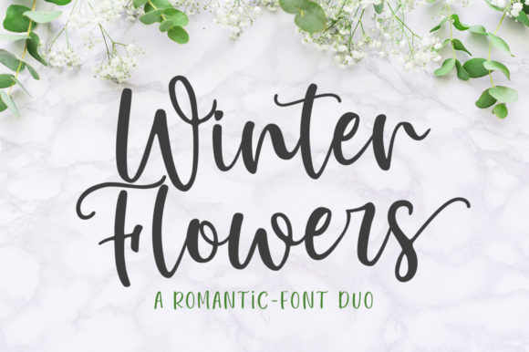 Winter Flowers: A Sophisticated Font for Web Projects