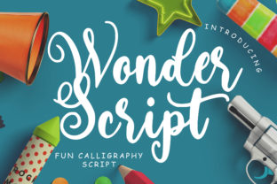 Wonder Script: A Cheerful Font for Crafted Products